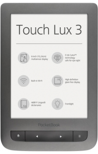 Pocketbook Touch Lux 3 e-könyv olvasó szürke